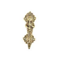 Poignées de porte et tirants de tiroir décoratifs en laiton doré pour chambres, extérieurs et armoires de cuisine - Design traditionnel NMH-390
