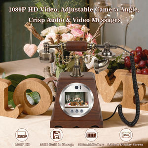 Livre d'or audio rétro, design <span class=keywords><strong>portable</strong></span>, téléphone livre d'or audio et vidéo pour les événements de mariage, d'anniversaire et de remise de diplômes - Product Image 2