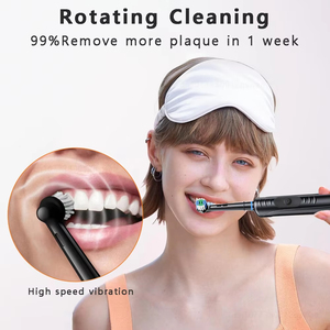 Brosse à dents électrique rotative pour adultes, 8 têtes, étanche IPX7, 3 modes, poils en nylon doux, autonomie de 30 jours, blanchiment des dents - Product Image 4