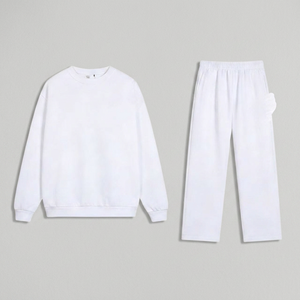 Pantalon de jogging 100 % coton personnalisé avec logo Alolab pour homme et femme, taille élastique, imprimé uni, style coréen, coupe ample, écologique, automne - Product Image 3