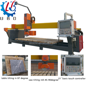UBO Automatic <strong>Program</strong> Software Stone Cutting 5 Axis <strong>Cnc</strong> Bridge Saw <strong>Machine</strong> for Marble,Kitchen Countertop Making in Uzbekistan - Product Image 4