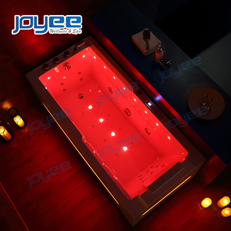 JOYEE Plus Populaire Bain À Remous Intérieur avec 1 Chaises Longues Home Relax Baignoire avec Jets de Massage