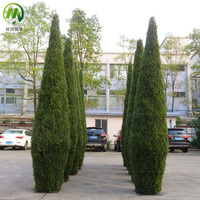 Arbre artificiel de cyprès de qualité supérieure, anti-UV, personnalisé, haute simulation, grand arbre artificiel de cèdre pour la décoration de mariages, centres commerciaux et restaurants
