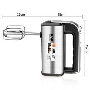 Batidora de Mano RAF de 5 Velocidades, Potente y Portátil, con Batidores para Masa y Repostería, en Oferta - Product Image 5