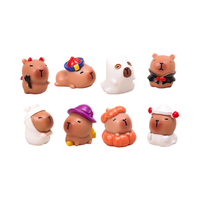 Mini été plage ornement nouvelle Collection mignon dessin animé cadeau Animal Figure Halloween 3D Capybara poupée résine Figurine mystère sac