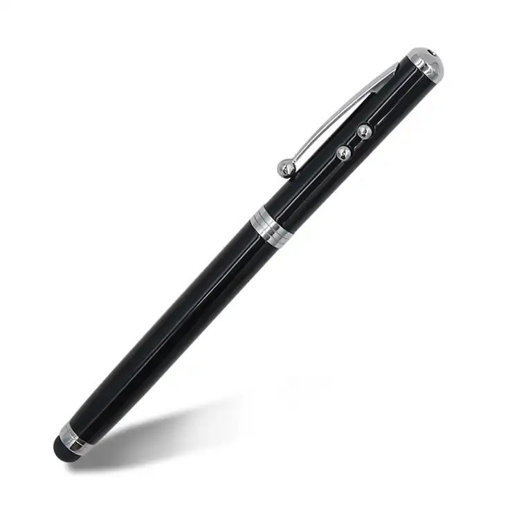 토치 빛과 레이저 포인터를 가진 다기능 첨필 펜