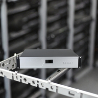 Boîtier en alliage d'aluminium 2U personnalisé OEM ODM, finition anodisée, avec oreilles de montage pour rack, revêtement en poudre, IP54