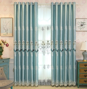 100% di vendita calda poliestere ricamato giallo <span class=keywords><strong>tende</strong></span> motivo <span class=keywords><strong>floreale</strong></span> tipo romano per alberghi tecnica tessuta - Product Image 4