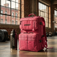 Mochila Táctica Patentada LAMGOYI con Logotipo Personalizado, Bolsa de Gimnasio de 35L, Mochila Deportiva Impermeable Grande, Mochila Atlética para Fitness