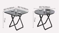 Meubles de salle à manger Pliante Ronde Table Basse