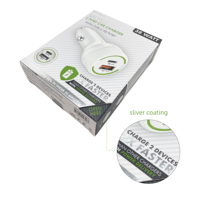 Vente en gros à bas prix Boîte d'emballage en papier écologique personnalisée avec fenêtre pour chargeur rapide Chargeur de voiture et emballage de produits électroniques