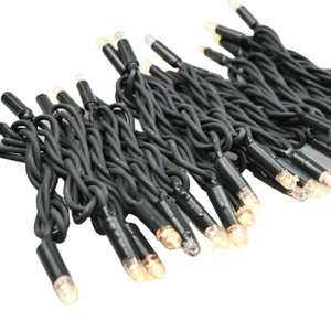 EU 230V IP65 không thấm nước cao su màu đen Cáp <span class=keywords><strong>LED</strong></span> <span class=keywords><strong>String</strong></span> ánh sáng ấm trắng <span class=keywords><strong>LED</strong></span> <span class=keywords><strong>String</strong></span> ánh sáng cho các dự án kỳ nghỉ - Product Image 2