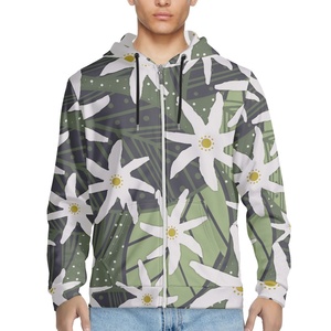 <span class=keywords><strong>Felpa</strong></span> con cappuccio con stampa Hawaii su richiesta con stampa da <span class=keywords><strong>uomo</strong></span> con cerniera <span class=keywords><strong>felpa</strong></span> <span class=keywords><strong>sportiva</strong></span> ampia aderente con cappuccio - Product Image 2