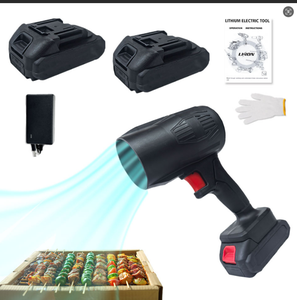 Souffleur d'air miniature turbo sans fil à moteur à balais alimenté par batterie électrique industriel DIY, vitesse maximale de l'air de 250 mph, 1000 CFM - Product Image 4