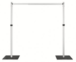 Heavy-Duty Adjustable <b>Backdrop</b> <b>Stand</b> with Steel Base | Sturdy Support for Grass Walls, Flower Walls, Photography & Events - Product Image 1