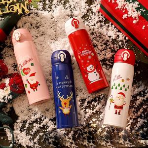 Wholesale Customized Christmas Gift Double Wall Vacuum Thermos School Business Office Stainless Steel Water Bottle - Product Image 5