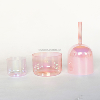 Ensemble de bols chantants en cristal de quartz en gros, haute qualité, thérapie sonore, bol de pleine conscience, instrument de guérison sonore, méditation