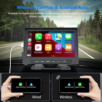 Autoradio portable 7 pouces avec écran tactile universel, dongle tablette sans fil CarPlay