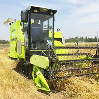 Mini moissonneuse-batteuse pour riz blé maïs ensilage paille soja thé autres cultures