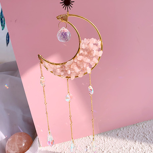 Attrape-soleil en cristal naturel de haute qualité en gros, attrape-soleil lune et soleil, attrape-soleil en améthyste pour la décoration - Product Image 5