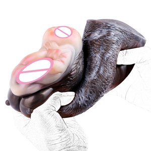 GEEBA Masturbateurs masculins Fantasy <span class=keywords><strong>Bizarre</strong></span> Beast Color Masturbateur Cup en silicone souple, outils sexuels anaux et vaginaux, plaisir pour adultes 18+ - Product Image 3