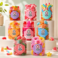 Bonbons Gommeux Halal en Gros, Mélange de Saveurs Fruitées Sucrées et Acidulées, Oursons Gommeux, Vers, Tranches de Pastèque, Bonbons Gélifiés à Mâcher en Vrac, OEM