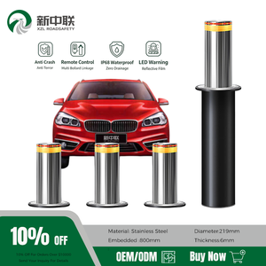 Borne de sécurité rétractable automatique hydraulique électrique en acier inoxydable K4 K8 K12, colonne de levage anti-collision pour parking - Product Image 1