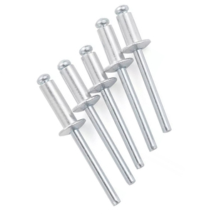 10 Rivets Aveugles Aluminium à Large Collerette 6.4x16mm - Uxcell - Neuf Sous Blister