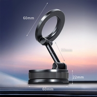 360 Rotation ventouse sous vide pliable magnétique support pour téléphone portable pour bureau à domicile voiture mur salle de bain écran tableau de bord fenêtre