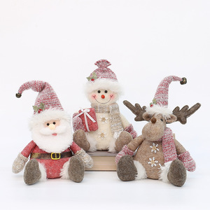 Figurine de poupée en tissu rose de Noël, assise ou debout, décoration de fête pour usage intérieur - Product Image 5