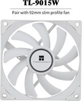 Thermalright AXP90-X53 White Low Profile ITX CPU Air Cooler avec Slim PWM Fan Low Noise 22.4dba pour AM4/AM5/Intel