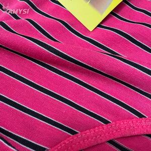 8893 #   กางเกงในผู้หญิงเอวสูงลายทางผ้าฝ้ายถัก ระบายอากาศได้ดี สำหรับวัยกลางคนและผู้สูงอายุ ราคาถูกจากโรงงานโดยตรง - Product Image 3