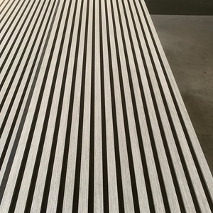 Panneau acoustique en bois à lattes en chêne et noyer moderne, approvisionnement direct d'usine, vente en gros, panneau mural intérieur en MDF Akupanel - Product Image 5