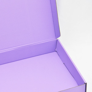 Thực tế hình ảnh hiển thị màu tím sóng quần áo bao bì Tear Strip tự niêm phong bưu phẩm vận chuyển Quà Tặng Giấy dây kéo hộp - Product Image 3