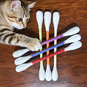 Jouets pour chats pratiques et ludiques, avec herbe à chat, tête de coton-tige <span class=keywords><strong>super</strong></span> grande, texture douce, pour usage intérieur, apaisant et nettoyant les dents - Product Image 3