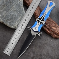 Couteau pliant en acier inoxydable, pendentif croix, multi-outils, couteau de survie, couteau à fruits, lame pliable, portable, pour l'extérieur