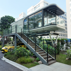 20-40ft di động nhỏ vận chuyển <span class=keywords><strong>container</strong></span> nhà thép viên nang pod không gian nhà 2 phòng ngủ nhà bếp prefab nhà mùa đông siêu thị - Product Image 1