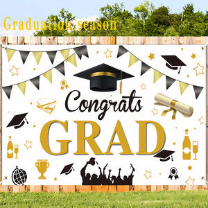 Toile de fond photo personnalisée en stock pour la saison des diplômes 2025, mur de fleurs décoratif suspendu pour les événements festifs, fabriqué en Chine - Product Image 1