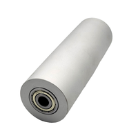 Rouleaux de pression et roues de guidage pour machine à poncer à bande avec roue motrice en acier inoxydable à double roulement
