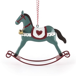 <b>Christmas</b> Nordic Style Handmade Iron Rocking Horse Creative Desktop Decoration Craft Ornament - Product Image 6