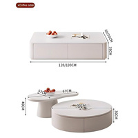 Meuble TV et Table Basse en Bois Massif Écologique – Combinaison Moderne et Minimaliste pour Petits Espaces – Vente Flash