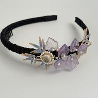 Bandeaux pour bébés filles, chouchous en soie 100% soie, accessoires coréens, bandeau à strass, accessoires capillaires de luxe