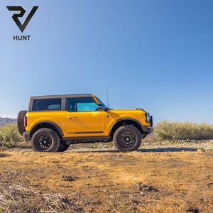 Jantes Beadlock personnalisées Hunt 17 18 20 pouces 5x127 6x135 mm Noir brillant usiné forgé pour Ford Jeep Land Rover Tout-terrain - Product Image 1