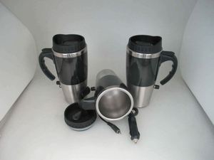 Gobelet moderne en acier inoxydable avec isolation sous vide et poignée chauffante pour un style de vie moderne - Product Image 4