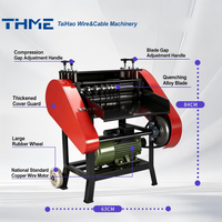 Machine électrique automatique de coupe et de dénudage de fils de 1 à 60 mm avec moteur à roulement pour le recyclage du cuivre (garantie 1 an)