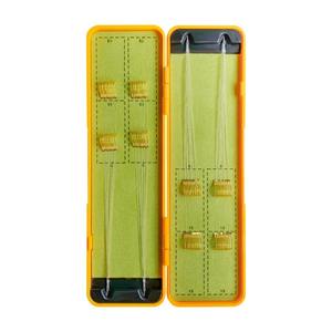 Anzuelos de pesca Golden Sleeve para carpa cruciana, anzuelos dobles de acero con alto contenido de carbono y púas para agua dulce, juego de líneas de pesca JQW40FDZX36 - Product Image 1