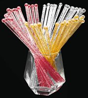 Bâtonnets mélangeurs en plastique pour cocktails, café et boissons, 8 pouces, blancs, noirs, oranges, rouges, pour bars et fêtes, vente en gros