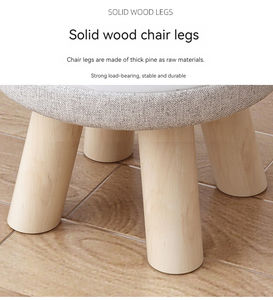 Scarpe da divano creative in legno massello per bambini semplici da tenere in legno - Product Image 5