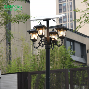 Farola <span class=keywords><strong>Solar</strong></span> LED de Estilo Europeo, Impermeable IP54, para Exteriores, Poste Alto, para Jardín, Zona Residencial, Paisajismo - Product Image 3