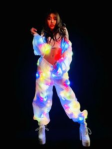 Costume de chanteur pour boîte de nuit lumineuse à LED, vêtement coloré et lumineux, de Performance de scène, - Product Image 5